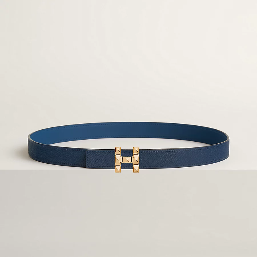 H Infini belt buckle & Reversible leather strap 24 mm - Image 2